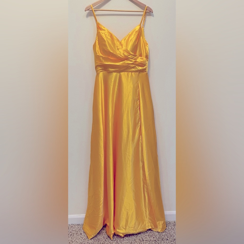 Belle colored golden gown. Loyeloy NWT